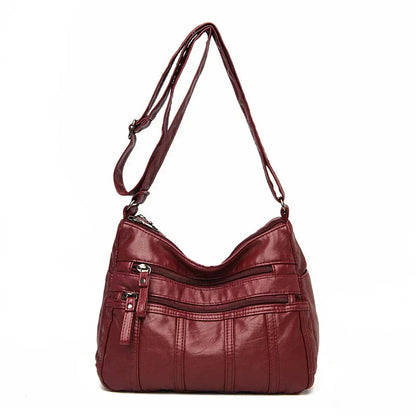 Oriana | Sac à Poche Multi-Couche en Cuir PU de Luxe